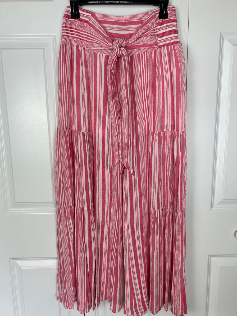 Hyfve Women's Pink Striped Tie-Waist Pants Size Small